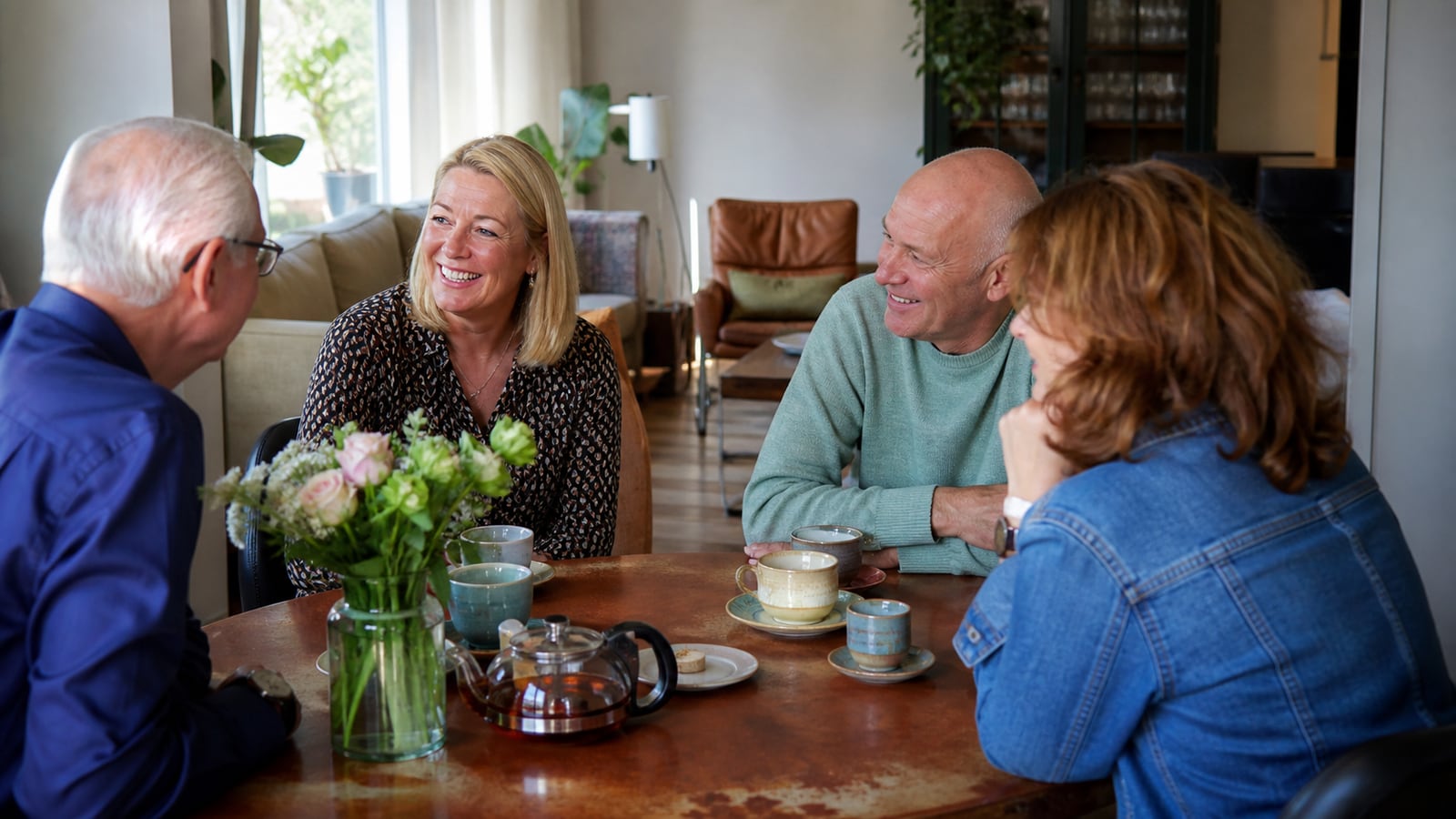 Mantelzorger en familielid maken samen een overzicht